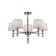 Milena 5x60W E14 chandelier Nickel