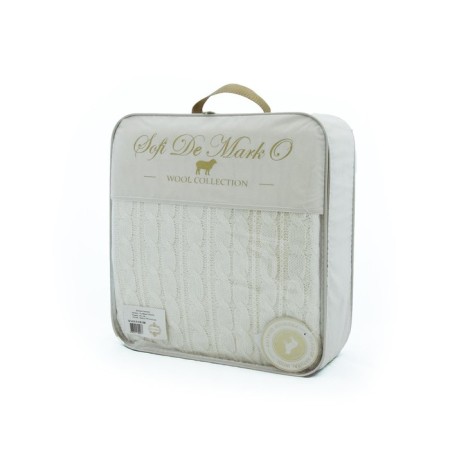 Sofi de Marko “Giovani” plaid, size 100x140 cm, milk color-3