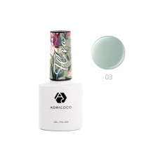 Gel polish Adricoco Flora, No. 03 Tender Vasilek, 8 ml