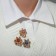 Assorted Brooch Lilia, Mix color (indivisible packing 12 pcs., Price per pcs.)