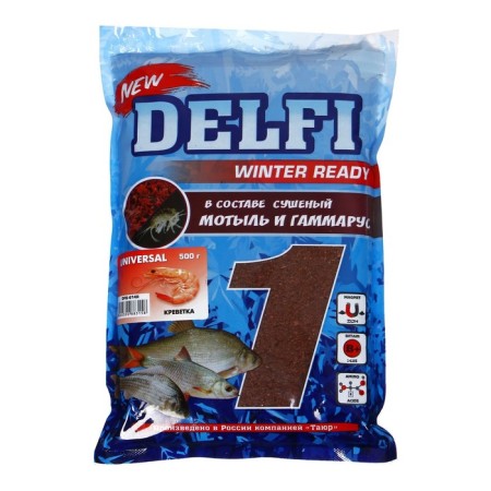 Bediments of winter moisturized delfi ice Ready, universal, shrimp, red + spikes, 500 g