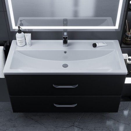 Sink uperwood Foster, furniture, 100 cm, rectangular-3