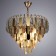 Vivien chandelier, 6x60W E27, color gold