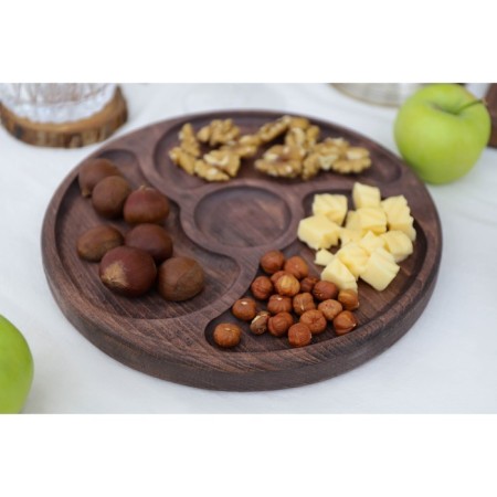 ADELICA “Yin and Yan”, 4 sections, D = 25 cm, dark beech-5