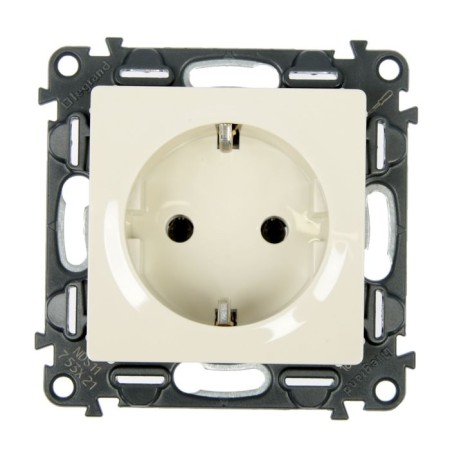 LEGRAND VALENA LIFE 753521, 16 A, single, hidden, with s/c, ivory bone