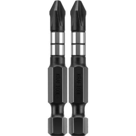 Bits Kraftool Impact Pro 26191-2-50-S2, E 1/4 ", 50 mm, PH2, 2 pcs., Philips-1