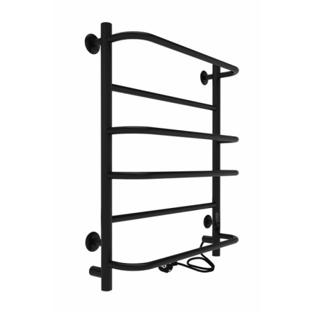 Electric towel Indigo Europe Lux, 600x500 mm, timer, hidden installation, black