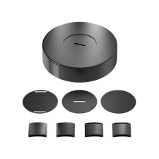 Components for textile suspension system Technical Tra130SC-1B, 20.5x20.5x5 cm, black color