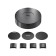Components for textile suspension system Technical Tra130SC-1B, 20.5x20.5x5 cm, black color