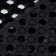 Muddy mud -bearded rug, 100 × 150 × 2.2 cm, black color