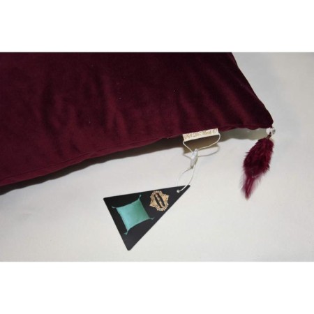 Pillowcase "Jasmine", size 45x45 cm, burgundy color-3