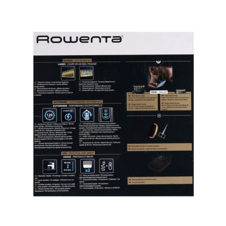 Rowenta TN4500F4 hair trimmer, for beard, battery/220V, blue-black-7