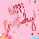 Gift package, packaging, Happy Birthday, Ml 23 x 27 x 11.5 cm