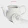 Teapot of the bay “bunny”, 800 ml, white color