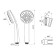 Shower set IDDIS 0011F00I16, watering can, hose, holder, chrome