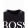 Long sleeve T-shirt Troshka I am "Little Boss", height 80-86 cm, black color