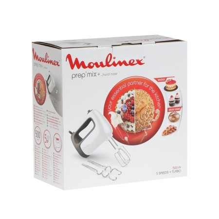 Muxer Moulinex HM460110, manual, 500 watts, 5 speeds, 4 nozzles, white-5