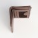 Women's wallet on a magnet, brown color