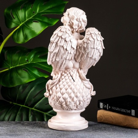 Piggy bank "Angel sitting on pineapple" aged 18x38cm-2