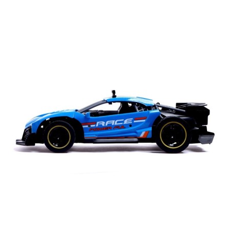 Runner radio controlled machine, smoke effect, 1:16, works on the battery, the color is blue-1