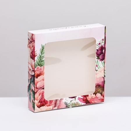 Self -charged box, "the most beautiful", 16 x 16 x 3 cm