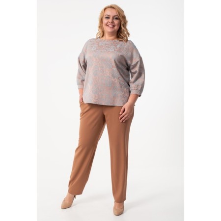 Female blouse, size 62, peach color-2