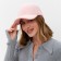Basebolka Women's warm minku lamb, size 56-58, pink color