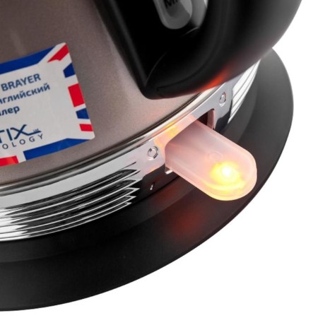 Electric kettle Brayer BR1007, Metal, 1.7 L, 2200 W, auto shutdown, beige-3