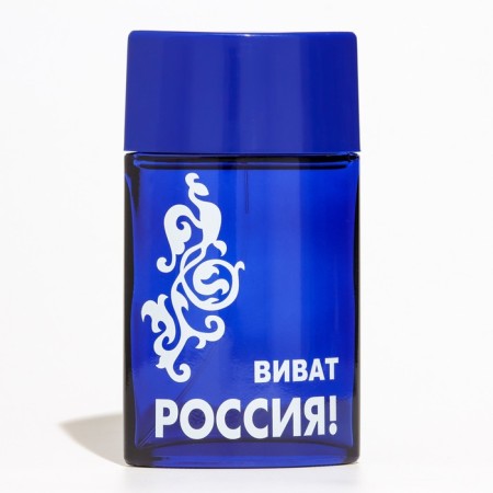 Male toilet water "Vivat Russia", blue, 100 ml-3