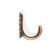 Hook furniture tundra TKO018, one -rod, old copper