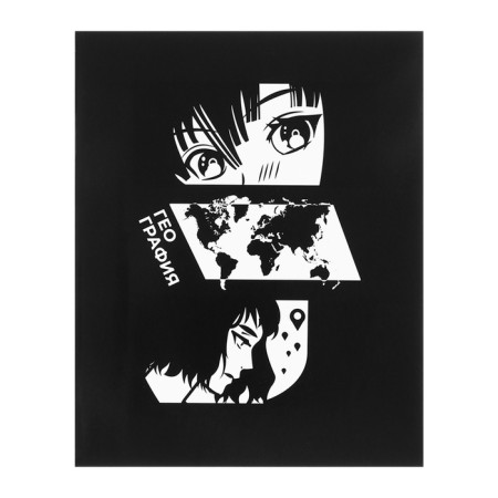 A set of subject notebooks of 48 sheets, an anime comic book, 12 items, with reference material, covered cardboard, Uf-lak (full), OFSET block-17