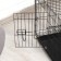 A cage for dogs and cats, a bunk 61 x 42 x 50 cm, black