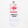 Women's socks "I don't care" white color, size 23-25