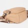 Women's backpack of artificial leather with lightning, 1 pocket, sand color