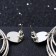 Earrings Metal "Pendulum" Color silver