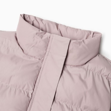 Warmed female vest, beige color, size 44-7