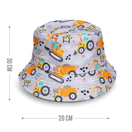 Panama Panam for the boy "Tractor", gray color, rn 52-54-2