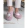 Lovely slippers female, size 40, color SUKE ROSE