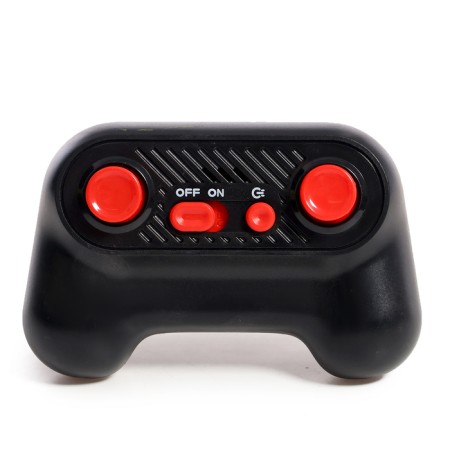 Fin-controlled car, radio-controlled, works on the battery, light effects, smoke effect, green color-4