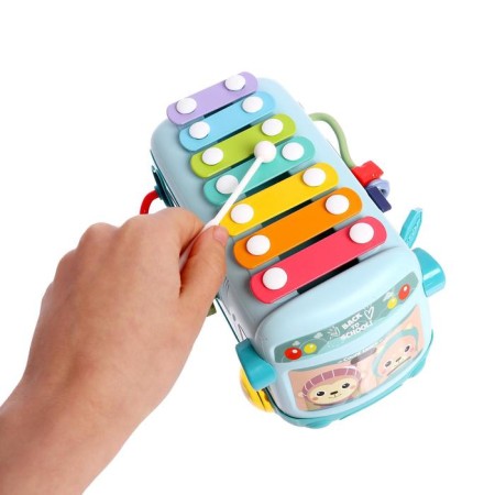 Developing toy "Bus", with a metallophone and a sorter-6