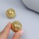 A set of massagers with a magnet, "balls", d = 3 cm, 2 pcs, golden color