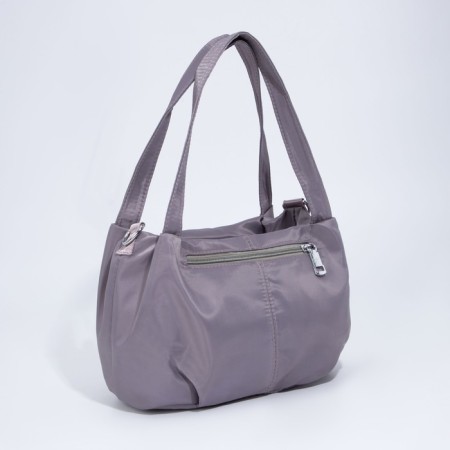 Bag-tout on zipper, gray color-1
