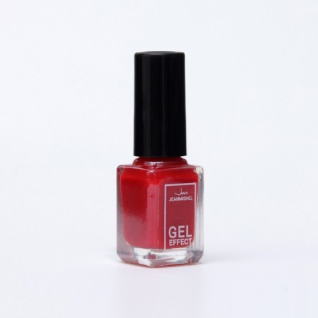 Nail polish with Jeanmishel gel effect, tone 150, pink red matte, 6 ml-1