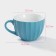 Mug ceramic share "Noemi", 430 ml, blue color