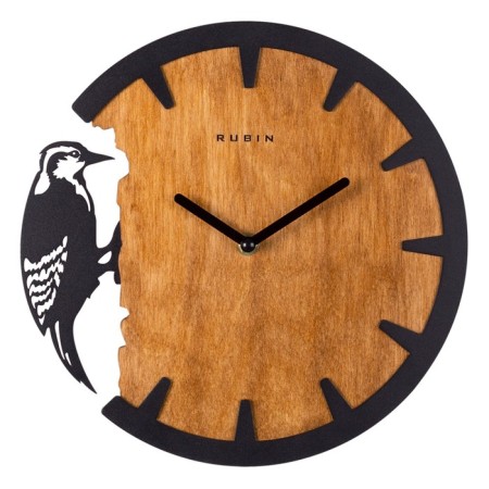 Watching clock, interior "Scandinavian woodpecker", silent, d-30 cm, aa-2