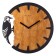 Watching clock, interior "Scandinavian woodpecker", silent, d-30 cm, aa