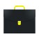 A4 Portfire folder, 700 μm, 1 compartment, calligrata, black, naon salad