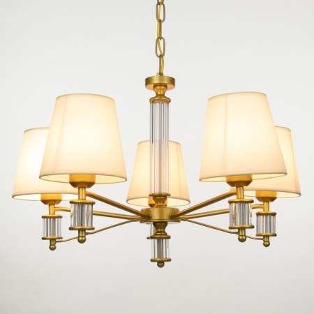 Chandelier 1091/5GD 40W E27 gold 60x60x38-78 cm Bayerlux-2