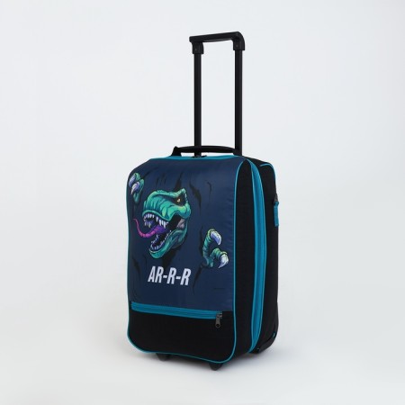 Small suitcase 20 ", on lightning, black/gray color