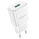 Network charger Borofone BA59A, USB, QC3.0, 3 A, white